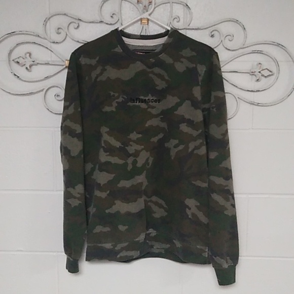 SHIRTS CAMO, INFLUENCER, SOFT LIGHTWEIGHT FLEECE, SWEATSHIRT - Picture 1 of 8